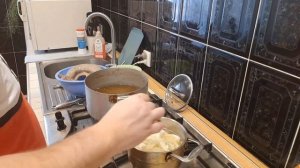 бешбармак из Казы .Национальное блюдо Казахстана.