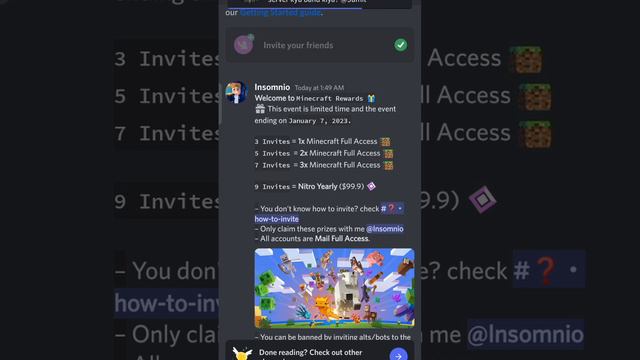 How to get Minecraft Permanent premium account from discord server