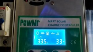 солнечная панель 340ватт 48в + мппт контроллер в пасмурную погоду.