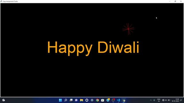 Draw Happy Diwali in Python Turtle смотреть онлайн