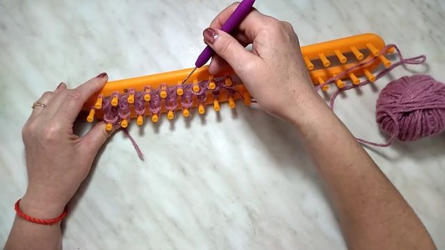 #diy #вязаниедляначинающих  Вязание на луме. Способ 3