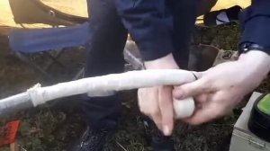 Монтаж свинцовой муфты ч 6