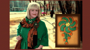 Вязаная брошь крючком // МК.