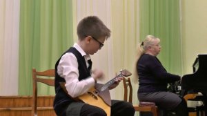 Отгон Иван, балалайка,  В Панин   Весёлая полька, преподаватель Царенко Николай Васильевич