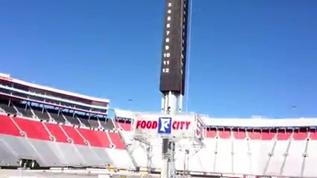 Montage from announcement of Tennessee-Virginia Tech game at Bristol Motor Speedway