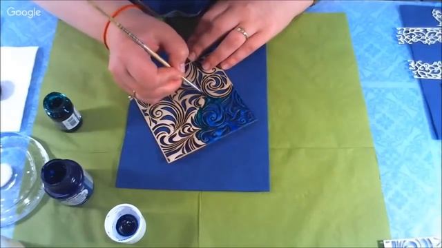 Объемный декор чипборда с витражными красками. Университет Декупажа. Наталья Блисс