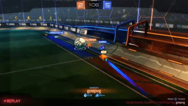 (PS4) Rocket League - Long Range Goal смотреть онлайн