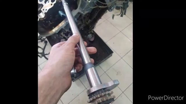 W212 M272 Замена цепи, ремкомплект балансирного вала