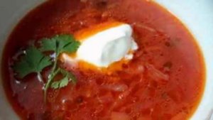 Борщ с кислинкой рецепт