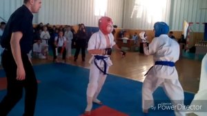 Киокушинкай карате бой за первое место в категории 12-13 лет до 55кг 2017 год
