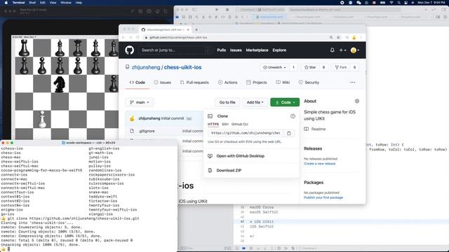 iOS UIKit 074: Pushing UIKit based iOS chess onto GitHub смотреть онлайн