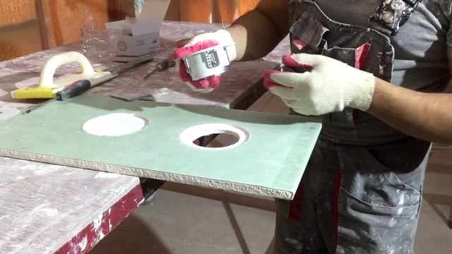 Светильники встроенные в ГКЛ, процесс монтажа. смотреть онлайн