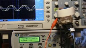 Определение резонансной частоты катушки с заземлением