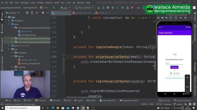 Android Studio | Como criar usuário com Kotlin no Firebase смотреть онлайн