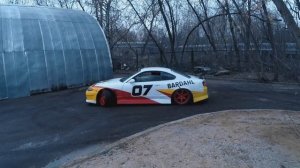 Полдня на Базе Retro Legends Garage. Антон Пушной и попытки дрифта. Сломали Mustang, ушатали Сливу.