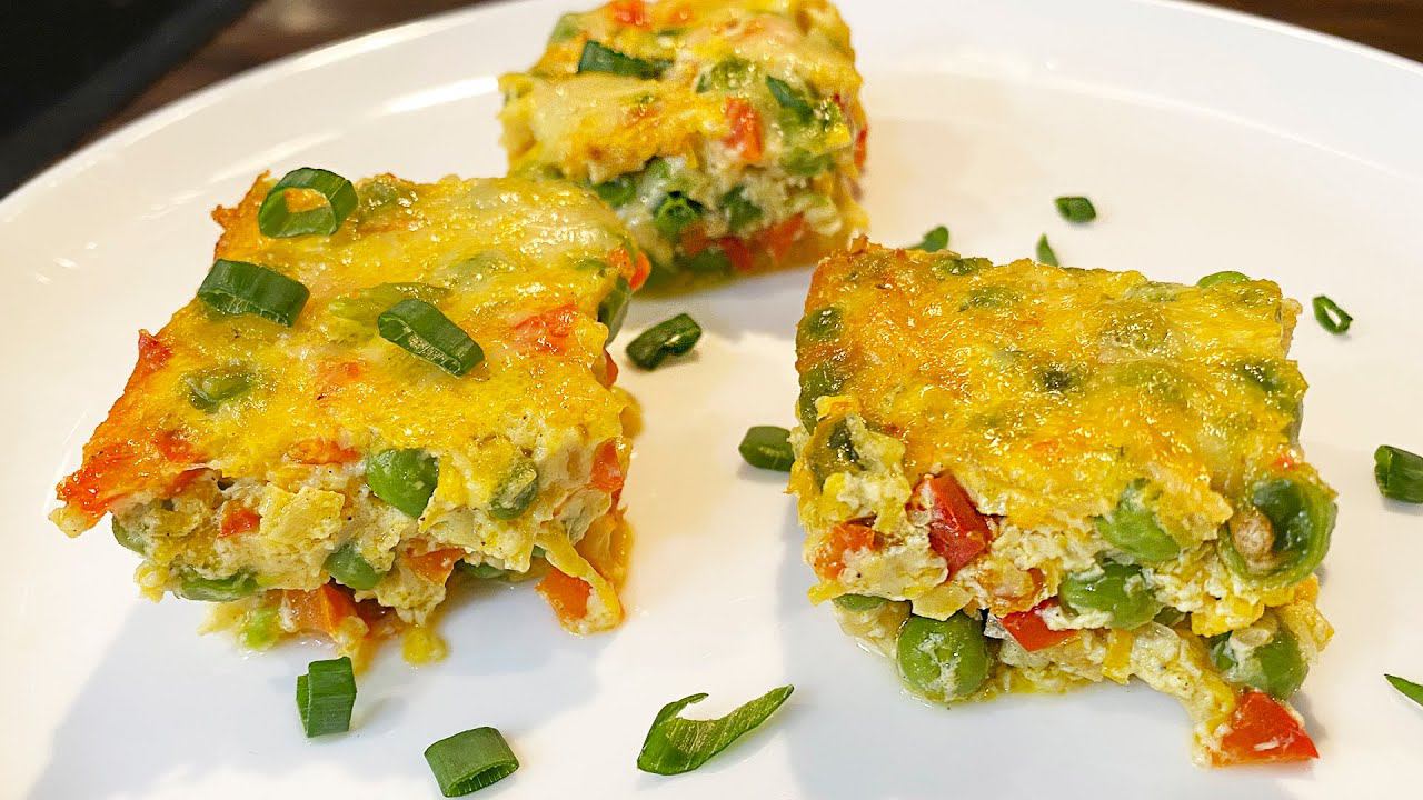 Овощная запеканка с зеленым горошком!! Хоть горячая ,хоть холодная , даже мясоеды будут в восторге! смотреть онлайн