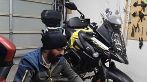 Installation of the Delkevic Exhaust System on Suzuki V-Strom 650 Xt