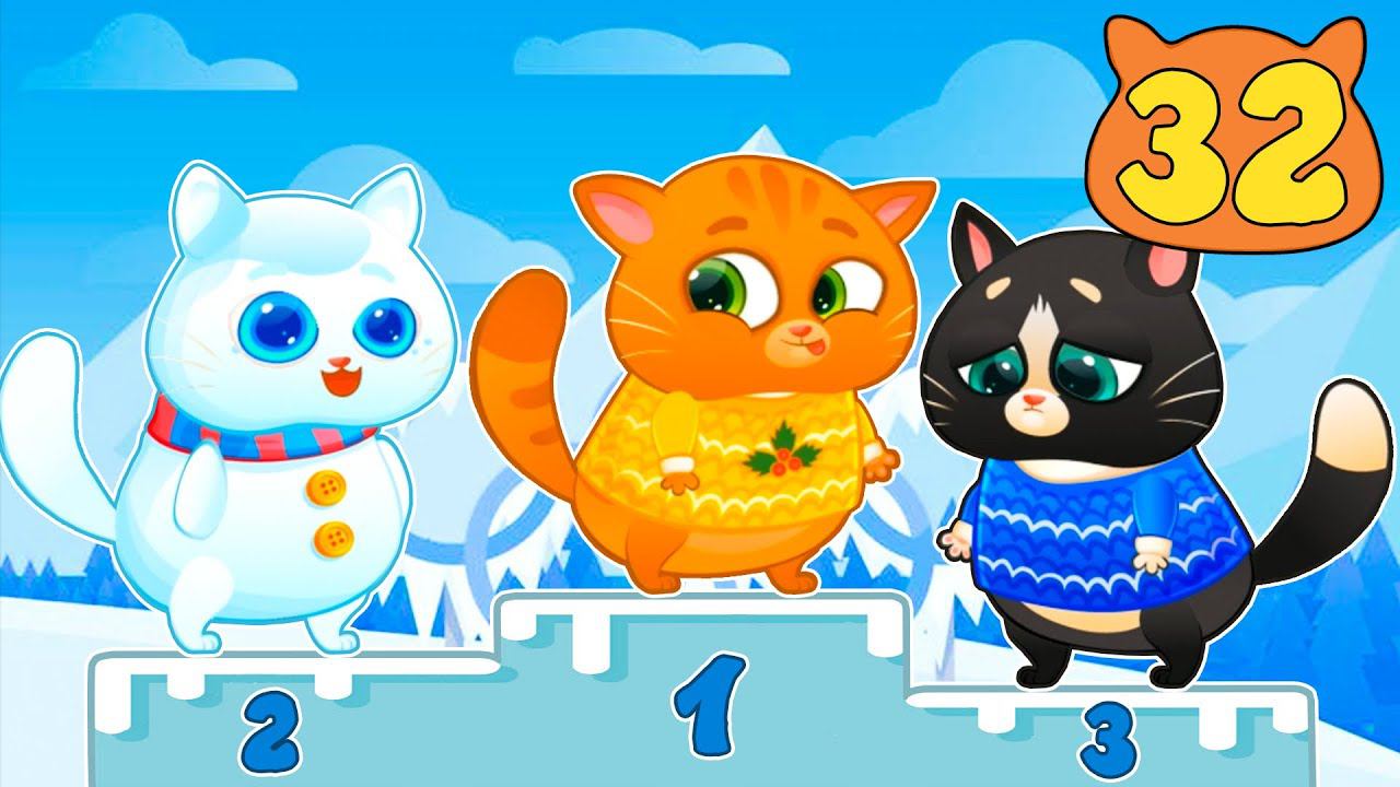 Суровый КОТИК БУБУ №32. Зимнее соревнование. МУЛЬТФИЛЬМ про котят на канале Хвостик ТВ смотреть онлайн