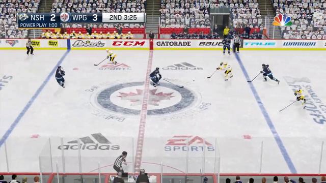 NHL 19 PS4 Nashville Predators vs Winnipeg Jets Gameplay Playoffs