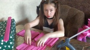 Пионы из гофрированной бумаги, мастер класс
