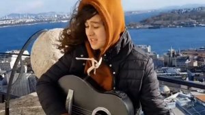 "Та была улыбка похожа на рай"  Пицца Cover на гитаре