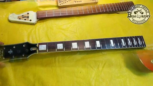 Выравнивание накладки, установка ладов, шлифовка ладов DEmelyanov смотреть онлайн