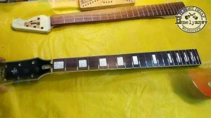 Выравнивание накладки, установка ладов, шлифовка ладов DEmelyanov