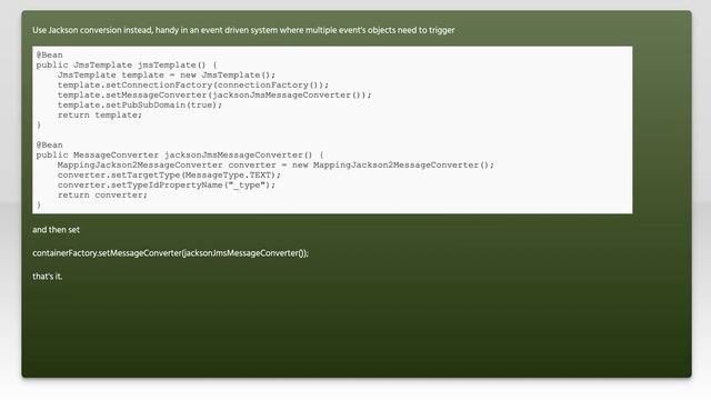 Cannot convert object of type to JMS message. Supported message payloads are: String, byte array... смотреть онлайн