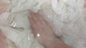 Как отбелить тюль, очень простой способ.