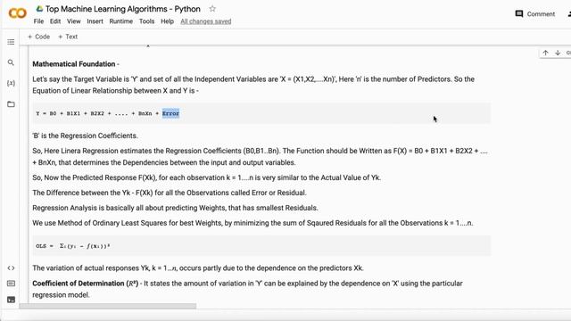 Linear Regression [ Explained ] | Regression Analysis | Machine Learning Algorithms | Python