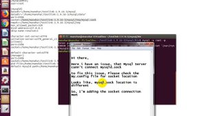 ERROR 2002 (HY000): Can't connect to local MySQL server through socket '/var/run/mysqld/mysqld.sock