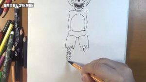 How to draw Toy Foxy, FNaF, Как нарисовать Той Фокси, ФНаФ