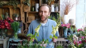 Snap Crackle & Pop! How to arrange: Snapdragons, stocks, alstro, limonium, lisianthus and pistache.