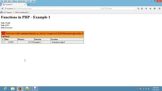 Lecture 14  - User Defined Functions in PHP