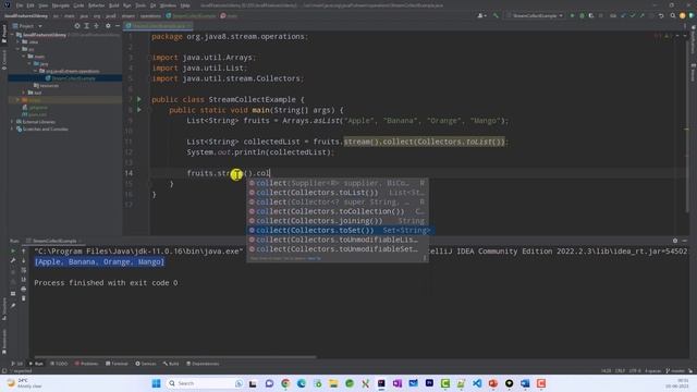 Java8 Stream collect() Method | Java8 Stream Tutorial