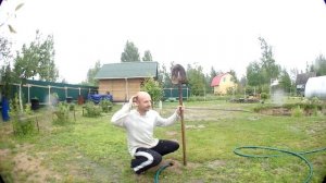 Проверяю способ "Вымывание кротов с участка водой".
