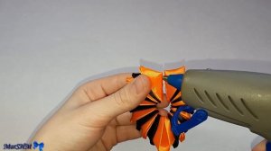 МК: Подвеска в машину в технике Канзаши /  DIY: Kanzashi Hanging on the mirror in the car