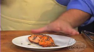 Honey Lavender Glazed Salmon with Dijon Peppercorn Sauce, Carolina Cooking 3030