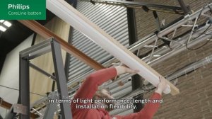 Installation video of CoreLine batten with an installer