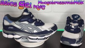 asics gel nyc blue легкие мужские летние кроссовки асикс с отличной вентиляцией!