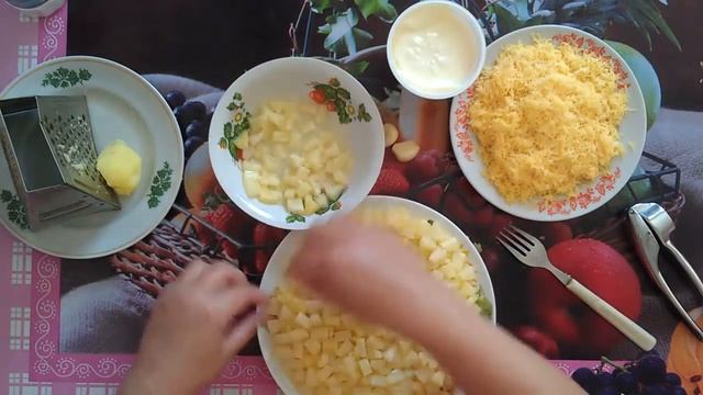 Простой и вкусный ананасовый салат | Просто Кухня - Выпуск 2