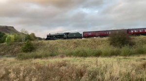 Galatea approaching Chinley on 24/10/21