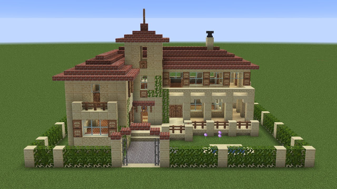 Майнкрафт - Как построить итальянский особняк. Minecraft