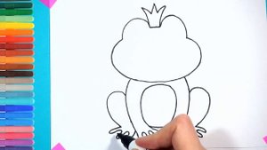 Как нарисовать лягушку. Простой рисунок. How to draw a frog. A simple drawing.