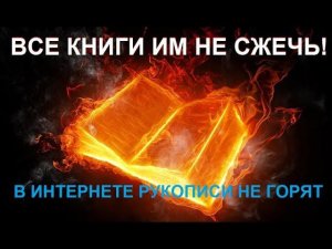 Если уже жгут книги, что делать? Смотри до конца!