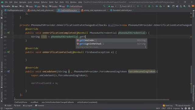 FOOD DELIVERY APP||Phone Authentication & Phone Number Verification|| Firebase||Android Studio||Jav смотреть онлайн