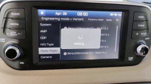 Инженерное меню и четные частоты радио Santa Fe 2019 без навигации