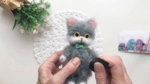 Пушистый котик крючком/Crochet fluffy cat  #crochettoys  #вязаниекрючком #вязаныеигрушки #вязаныйко