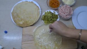 НЕВЕРОЯТНО ВКУСНЫЕ БЛИНЧИКИ С ВЕТЧИНОЙ И СЫРОМ ДОМАШНИЙ РЕЦЕПТ