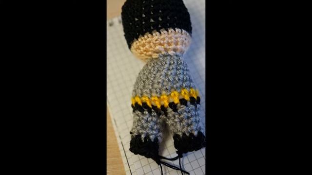 Как связать бэтмена.Polirinka.МК вязаные игрушки смотреть онлайн